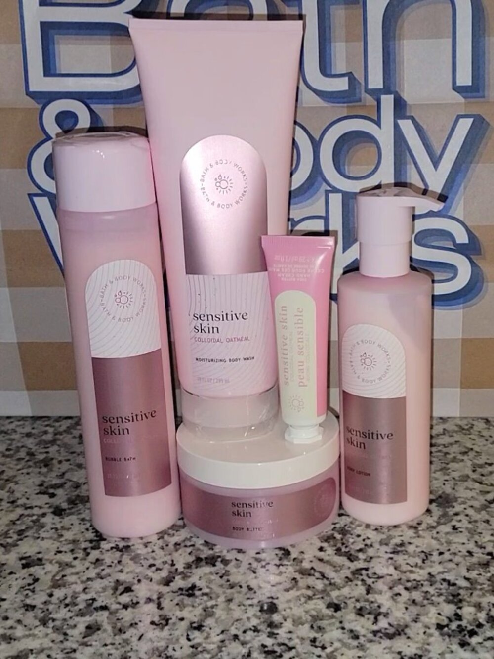 Bath & Body Works SENSITIVE SKIN with Colloidal Oatmeal Body Lotion & Wash NEW